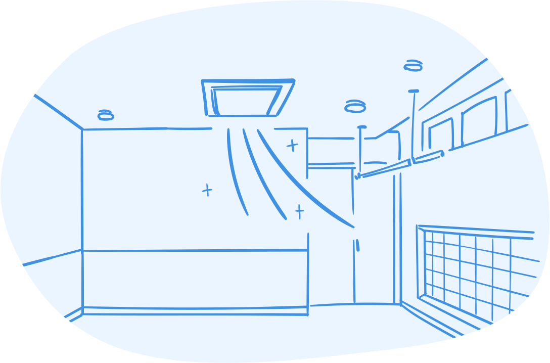 室内はジアイ一ノ完備で、いつでも清潔・快適空間